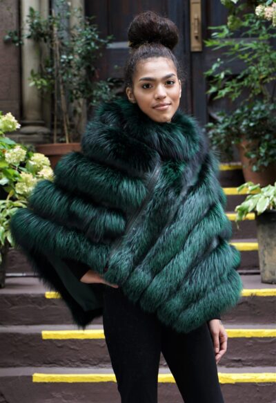 Hunter Green Fox Cape