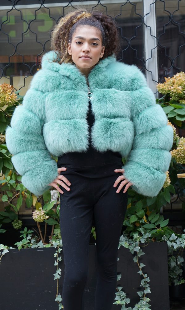 Seafoam Green Fox Jacket