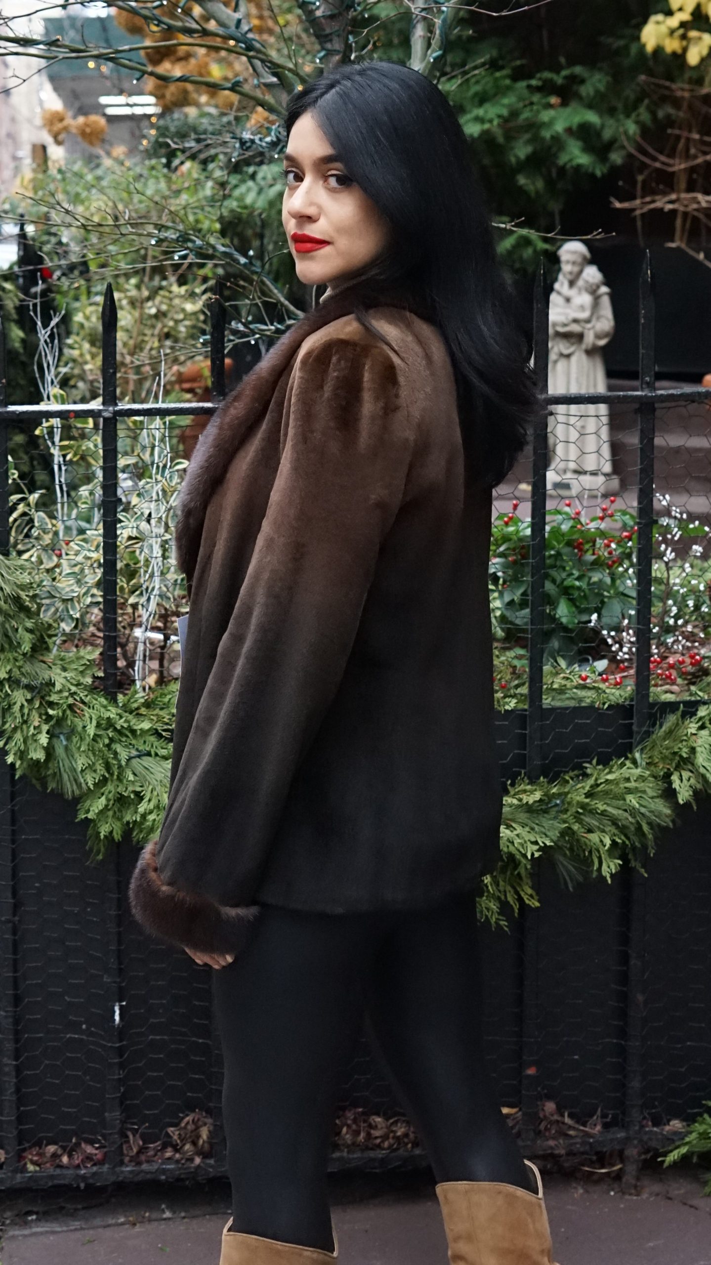 Degrade Brown Sheared Mink Jacket