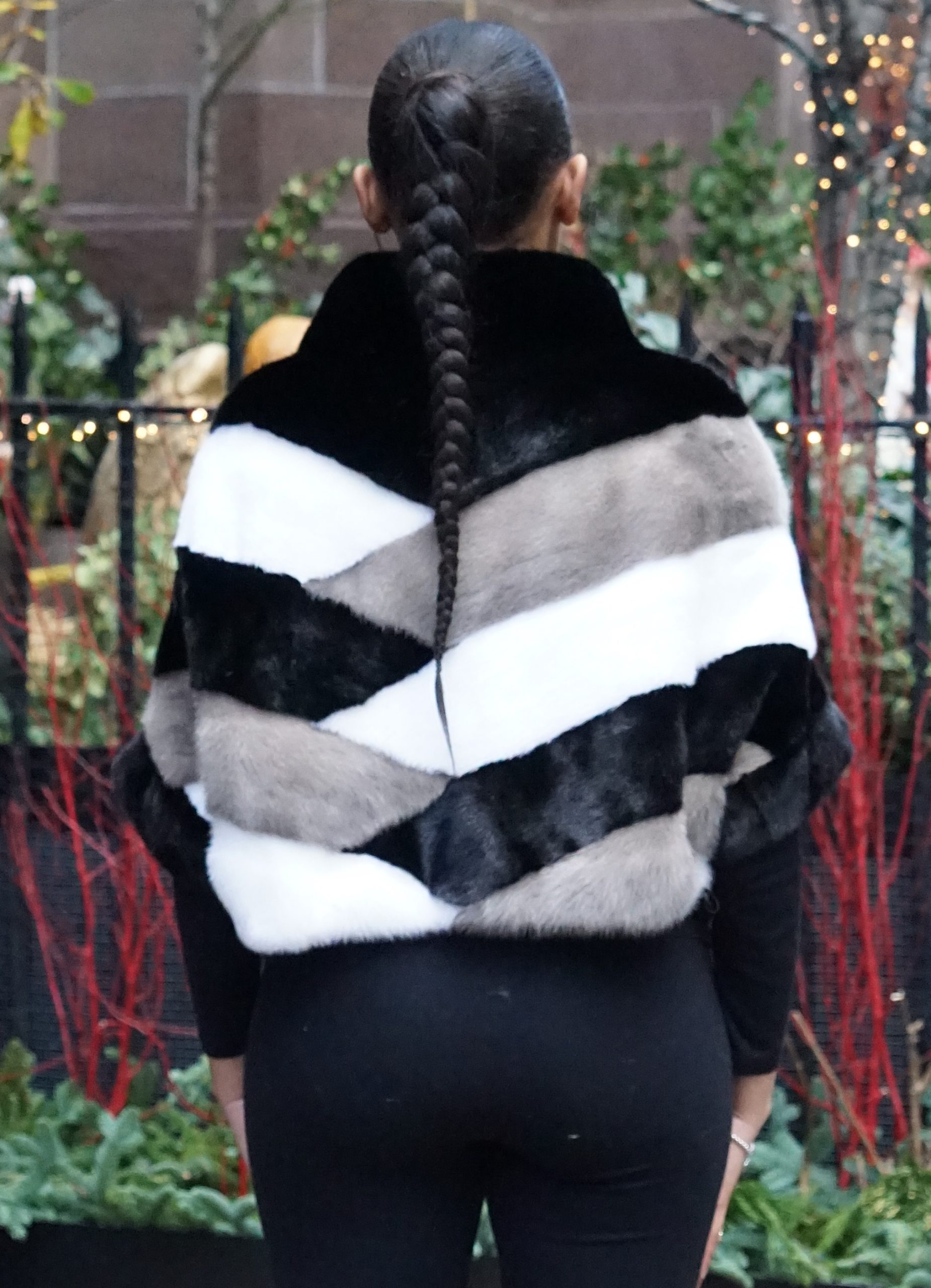 Multi Colored Mink Pullover