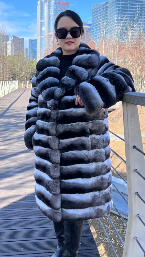 Horizontal Chinchilla Coat