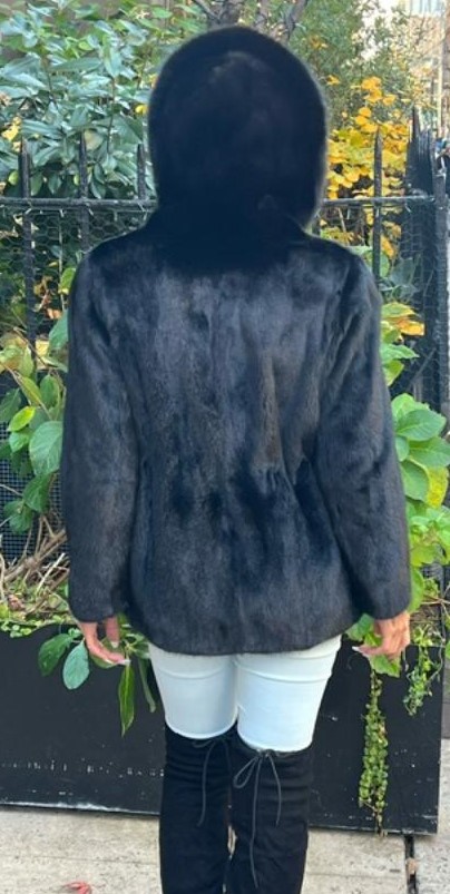 Mink Bomber Jacket