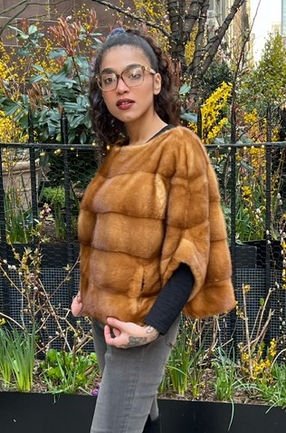 whiskey mink jacket horizontal