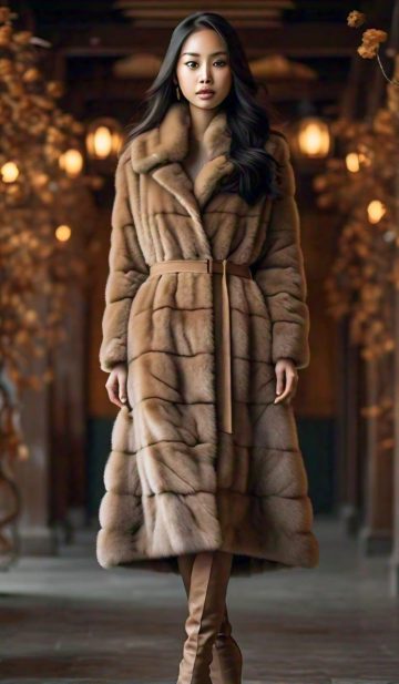 Demi Mink Coat Horizontal