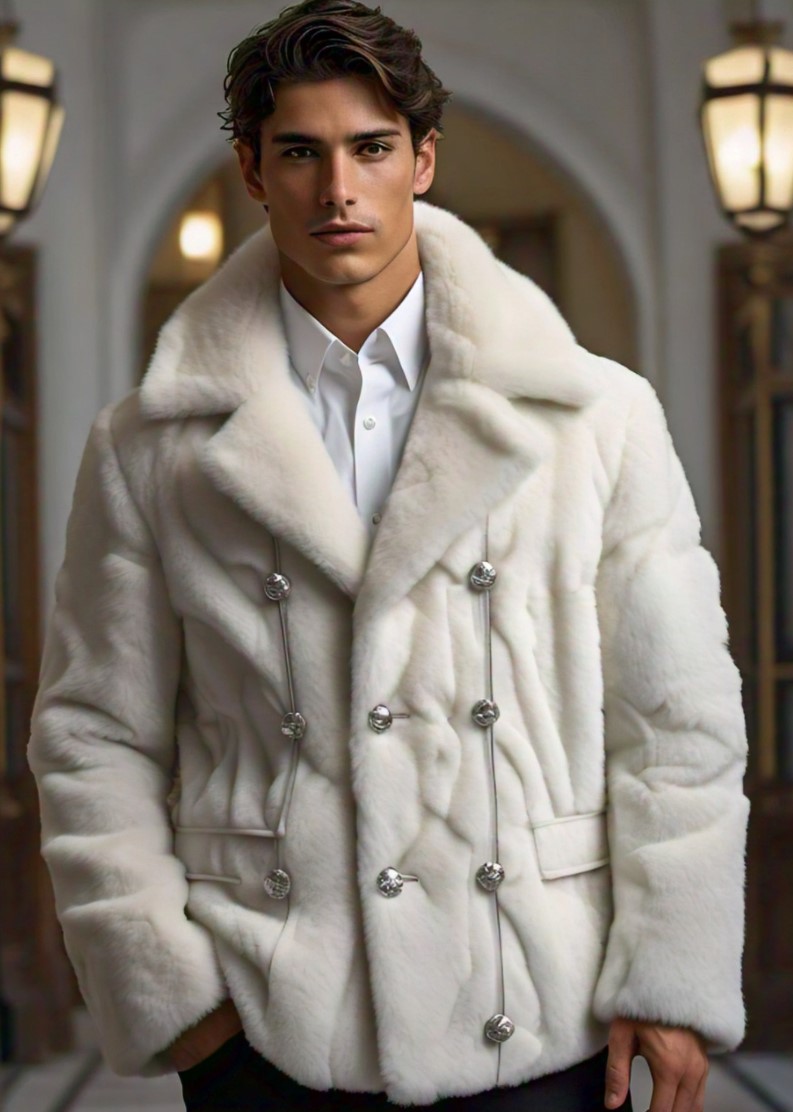 White Mink Men's Jacket