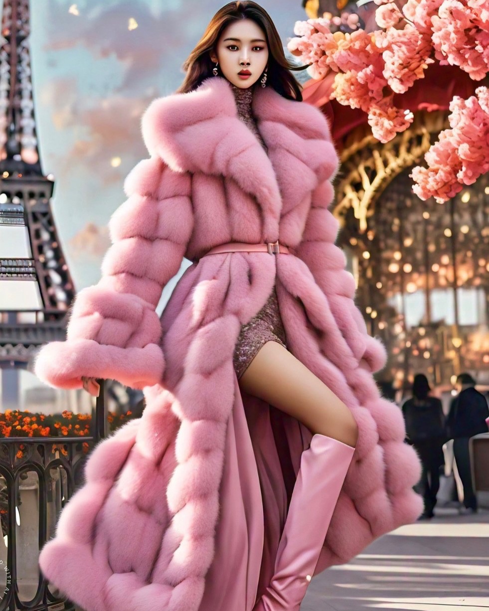 Fabulous Pink Fox Coat