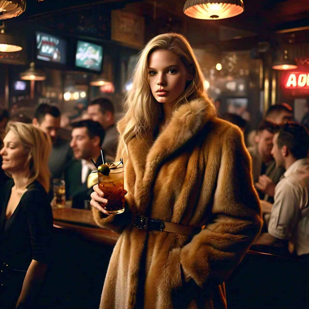 Whiskey Mink Coat