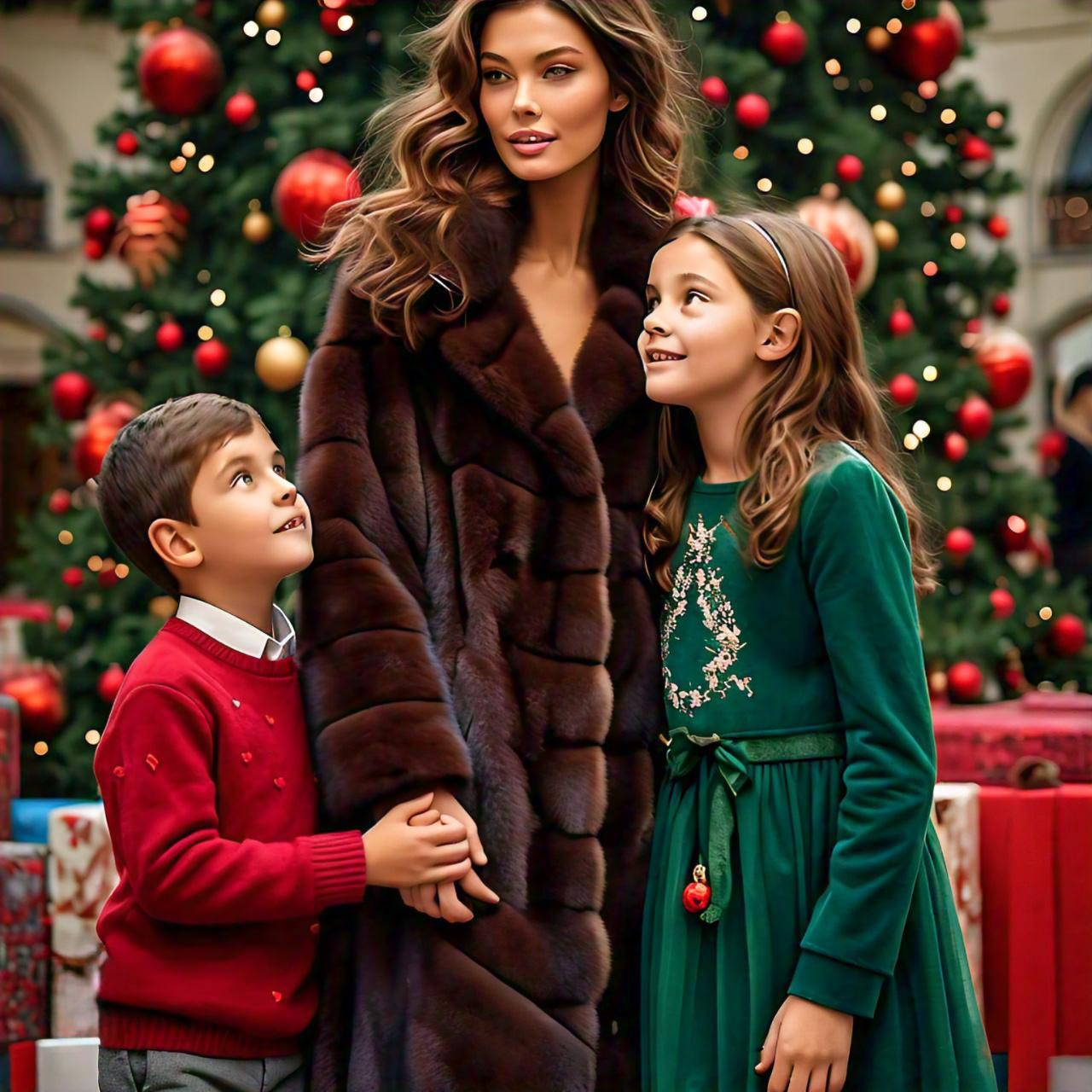 Beautiful Mink Coat Christmas