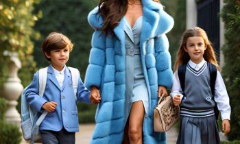 Baby Blue Mink Coat Fur Lifestyle