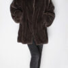Brown Mink Fur Jacket 5551