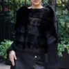 Horizontal Pullover Mink Jacket Size 4-6 30298 - Image 6