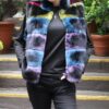 Multi Color Rex Rabbit Fur Vest 646464 - Image 7