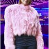 Pink Fox Fur Jacket 74834