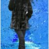 Horizontal Ranch Mink Fur Jacket with Hood 3339