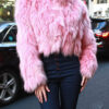Pink Fox Fur Jacket 74834 - Image 3