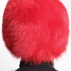 Red Fox Fur Bubble Hat 5210 - Image 2