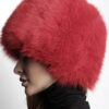 Red Fox Fur Bubble Hat 5210 - Image 3