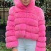 Pink Fox Jacket Hoodie 8338 - Image 3