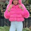 Pink Fox Jacket Hoodie 8338