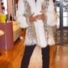 American Cat lynx jacket White Fox Tuxedo Fronts Sleeve Trim 669 - Image 4