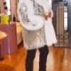 American Cat lynx jacket White Fox Tuxedo Fronts Sleeve Trim 669 - Image 3