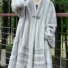 Full Length Sapphire Directional Mink Coat 8585 - Image 4