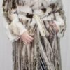 Sheared Mink Coat with Canadian Lynx Collar Hood 7788 - Image 6