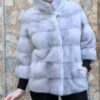 Designer Sapphire Mink Fur Jacket Horizontal Design 66778 - Image 2